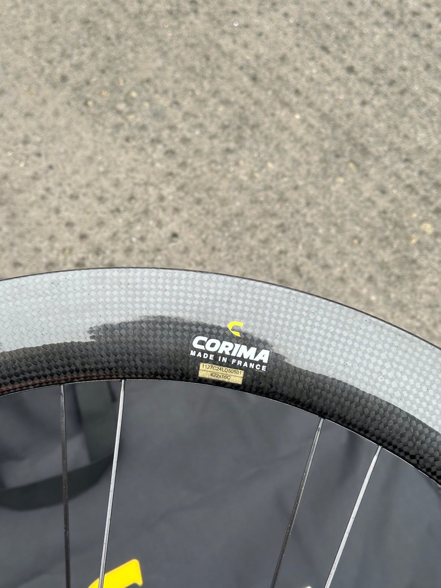 Corima WS1 track wheelset carbon 58mm clincher rims. 🇫🇷🔥